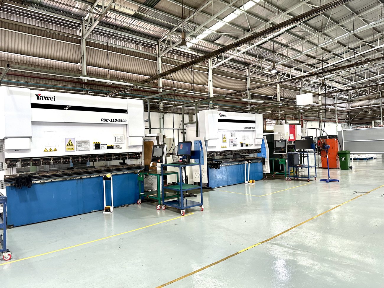 CNC press-brake line at ACE Malaysia