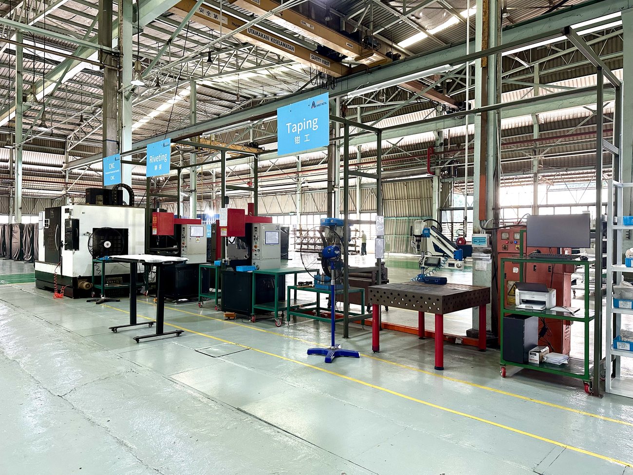 Process work stations at ACE Malaysia